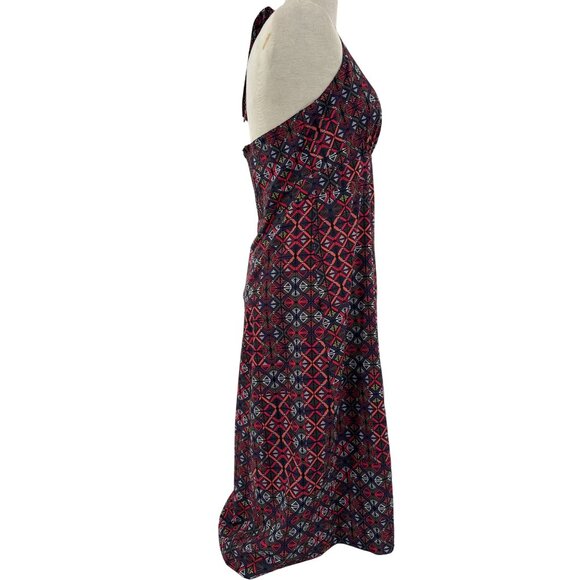 Krimson Klover women’s L‎ Sleeveless Halter Maxi Dress With Geometric Pattern - Picture 4 of 9